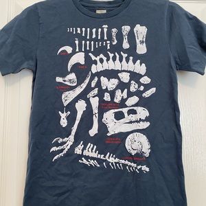 J Crew Boys NWT Short Sleeve Dark Blue Dinosaur T-Shirt